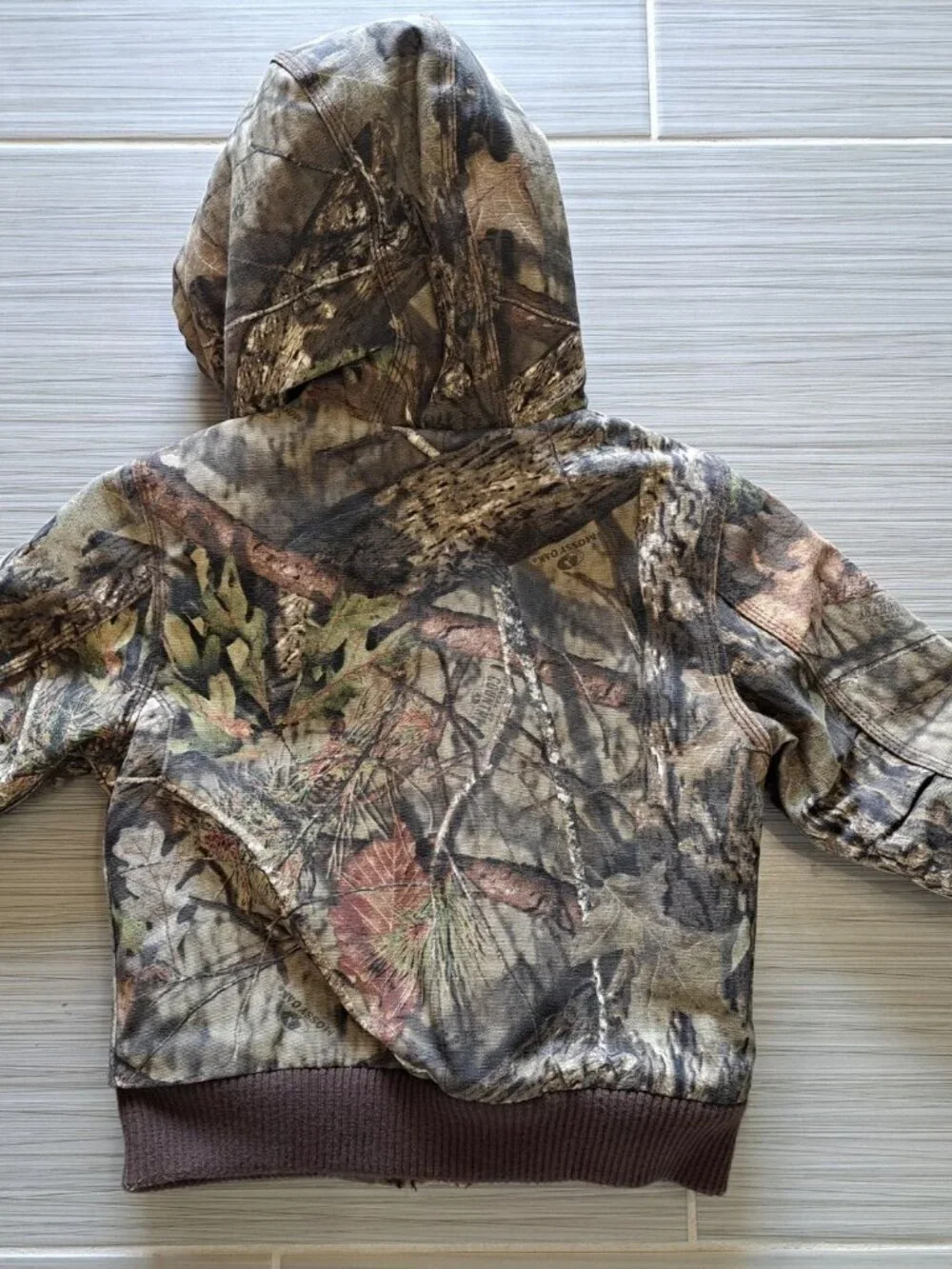 Carhartt Baby Realtree Boys Camo Quilt Lini g Canvas  Jacket 24M Hood & Ribbed C